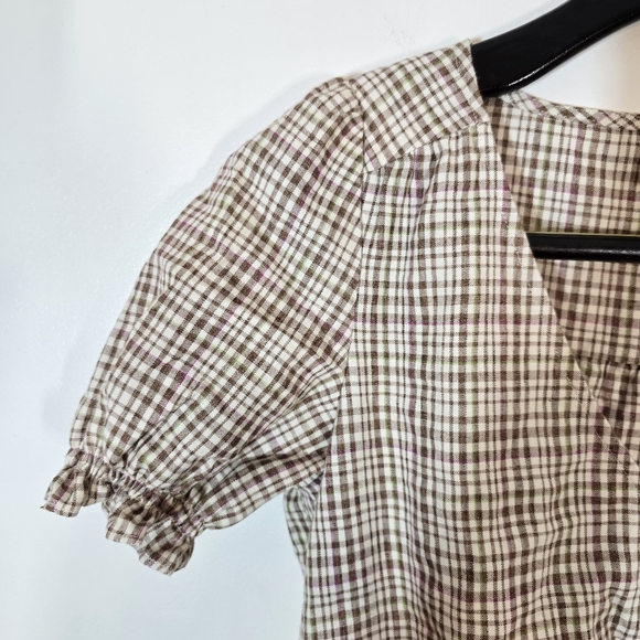 Sezane Feliz Plaid Top 36/4 - Picture 6 of 9